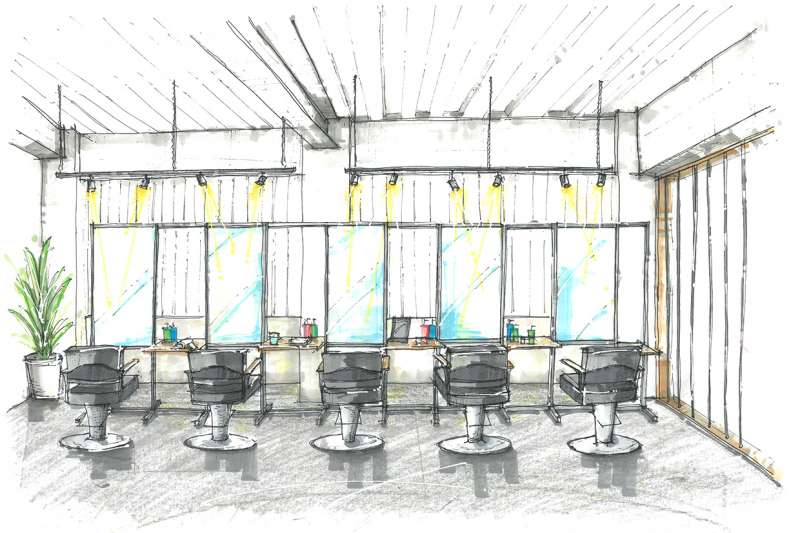 カットスペースイラストイメージ